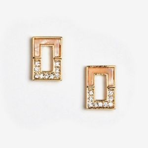 Octavia & CO. Colorblock Studs Earring Gold